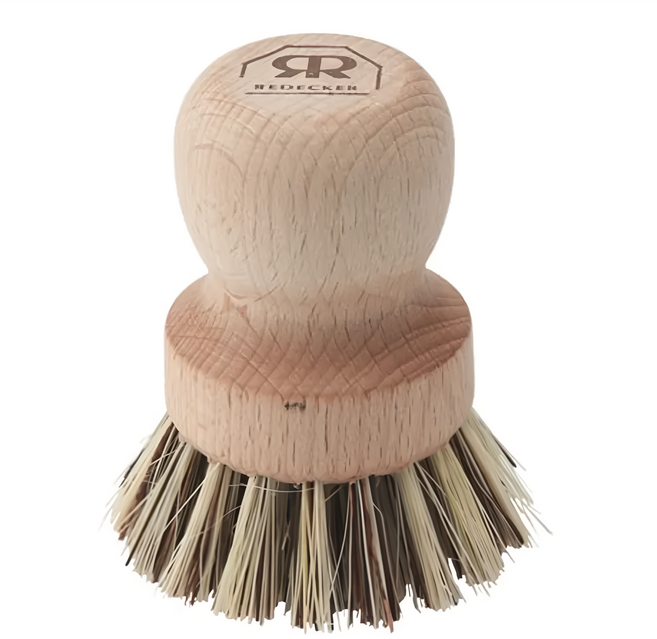 REDECKER 鍋具專用刷(短柄) 德國製 尺寸：6.5x6.5x8cm 材質：山毛櫸/植物纖維, 1個, 1入