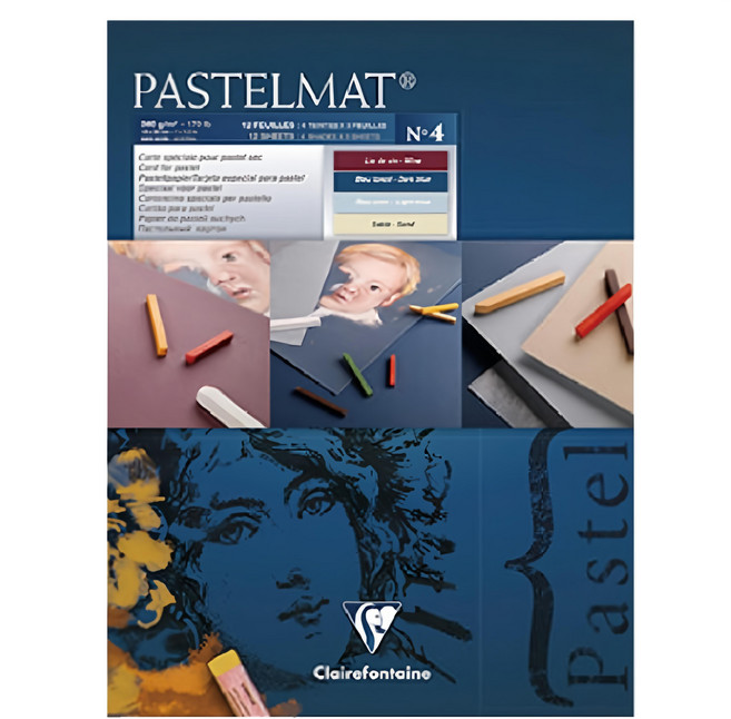 Clairefontaine PASTELMAT 粉彩砂卡紙 CF-197018 暗藍 360g, 5張