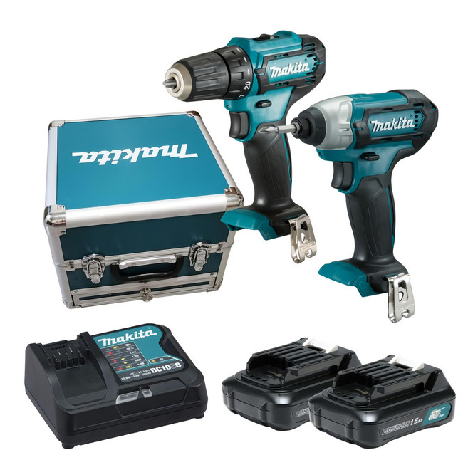 Makita 牧田 台灣公司貨 12V充電雙機組 CLX224SX1 TD110 + DF333, 1組