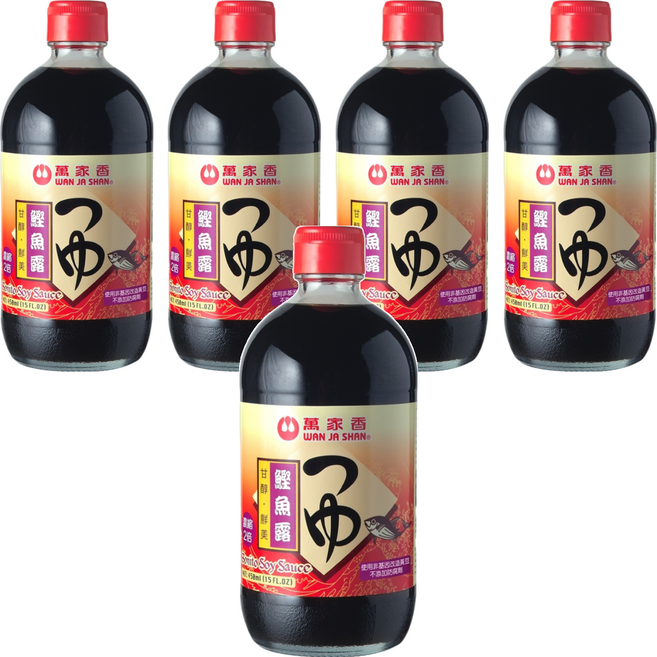 萬家香 鰹魚露, 450ml, 5瓶