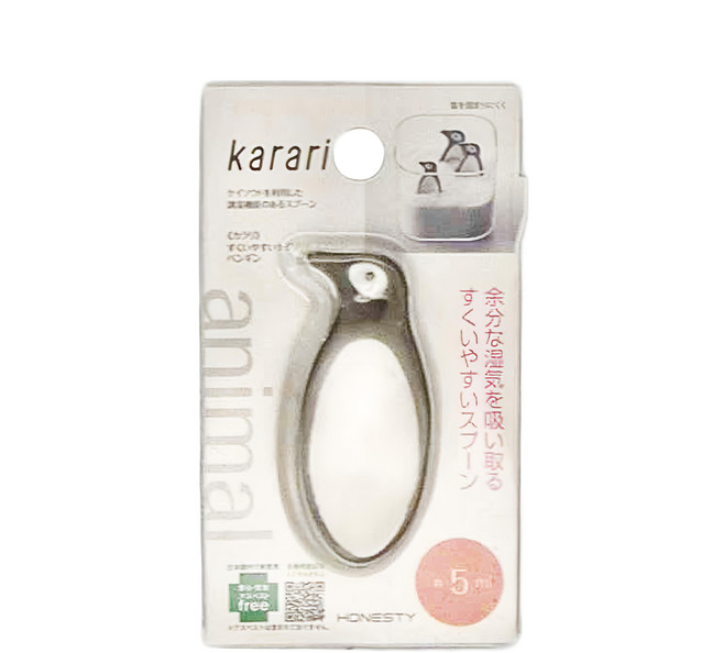 HONESTY karari 珪藻土小湯匙 5ml, 企鵝, 1支