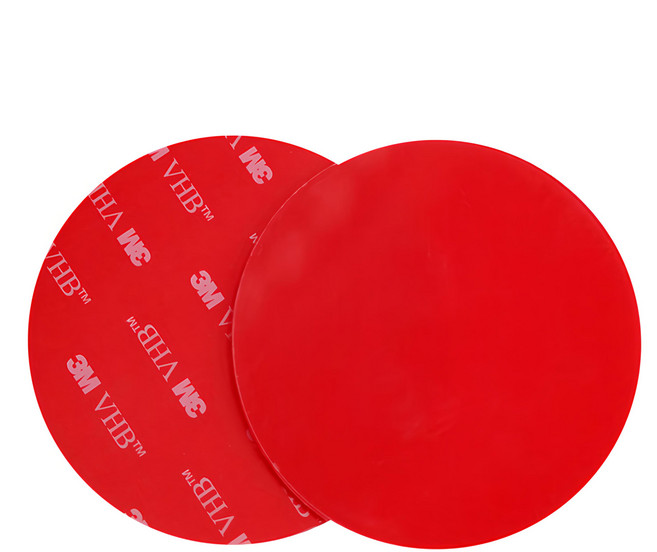 spider loc 強力圓形雙面膠帶 72 x 72mm, 透明, 2個