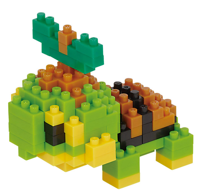 nanoblock 河田積木 迷你積木 NBPM-077, 草苗龜, 1個