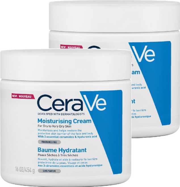 CeraVe 適樂膚 長效潤澤修護霜, 454g, 2罐