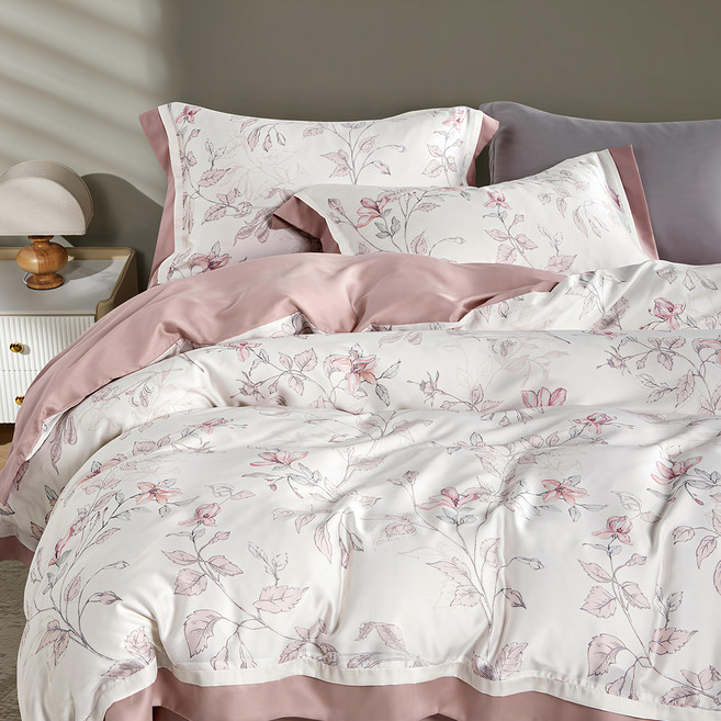 Prawear 巴麗維亞 60支100%天絲四件式兩用被床包組 - 100%天然纖維 透氣涼爽 環保健康 光澤水潤 絲滑親膚 天然抑菌