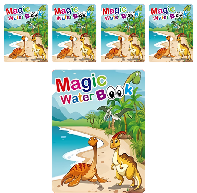 兒童塗鴉本/畫畫本 繪本 + 畫筆 恐龍國度, 5組