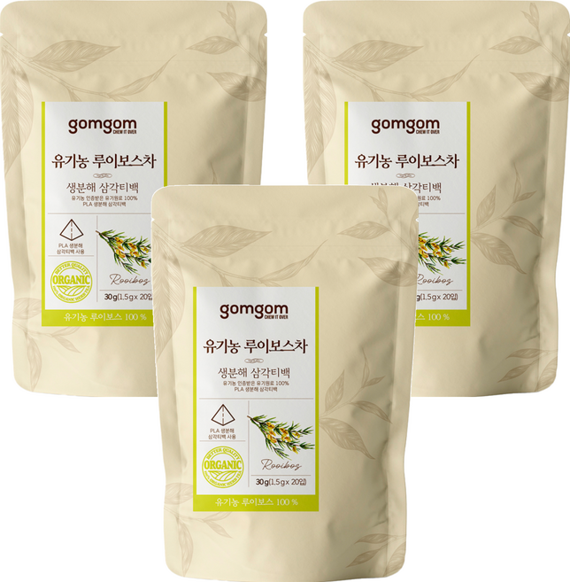 gomgom 南非國寶茶 1.5g x 20包, 3袋