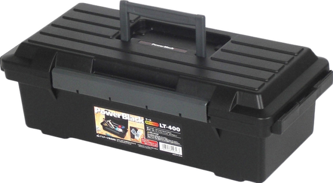 JEJ ASTAGE 經典耐固PP手提工具箱 岩黑 LT-400, 1個
