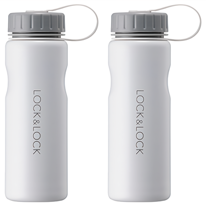 LocknLock 樂扣樂扣 Easy Grip 不鏽鋼隨行杯, 白色, 500ml, 2個