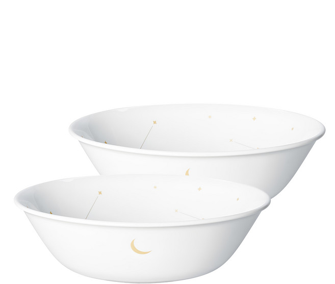 Corelle Brands 康寧餐具 印花餐碗 大, 星空款 白色, 2個
