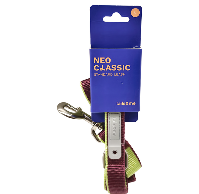 tails&me 尾巴與我 新經典 標準牽繩 117g, 萄紫茶綠, 1條