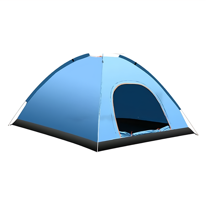 便攜式折疊露營帳篷 單開門 1-2人適用, 藍色, 1個