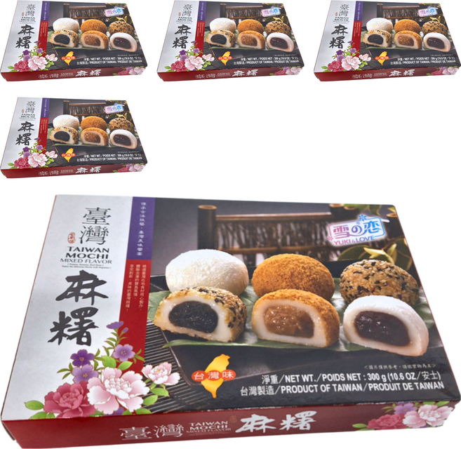 YUKI&LOVE 雪之戀 台灣麻糬 綜合口味, 300g, 5盒