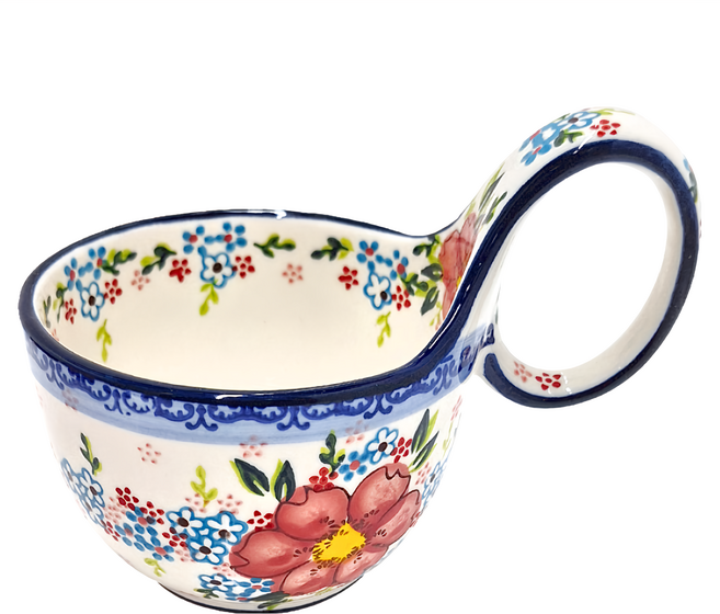 歐陸瓷具 手繪曲把杯系列 陶瓷, A款黛玉, 1個