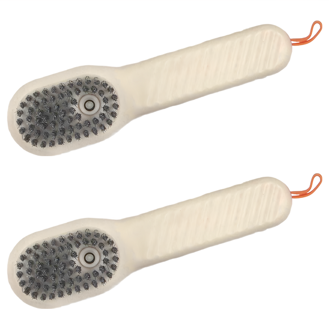 按壓出液軟毛刷 17 x 4.5cm 顏色隨機 2個