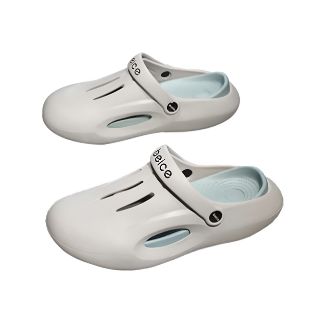 bebehome 潮款踩屎感軟底包頭兩用洞洞鞋