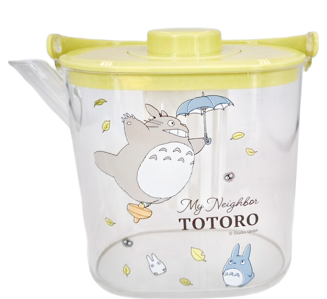 Skater 耐熱寬口茶壺, 透明色 + 黃綠色, 1.2L, 1個