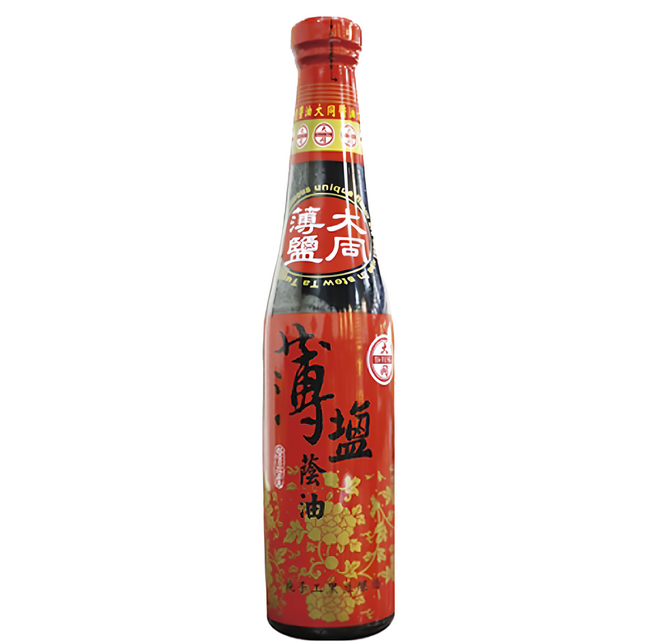 大同醬油 薄鹽蔭油, 400ml, 1瓶