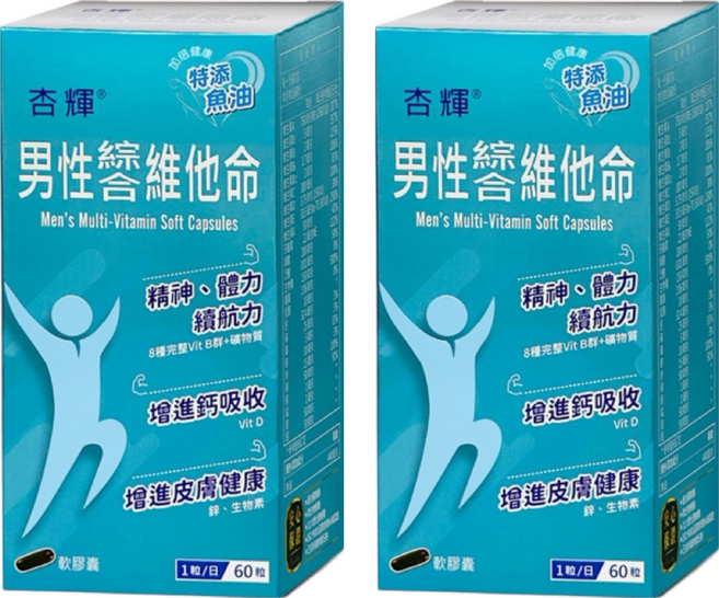 Sinphar 杏輝醫藥 男性維他命軟膠囊, 60顆, 2罐