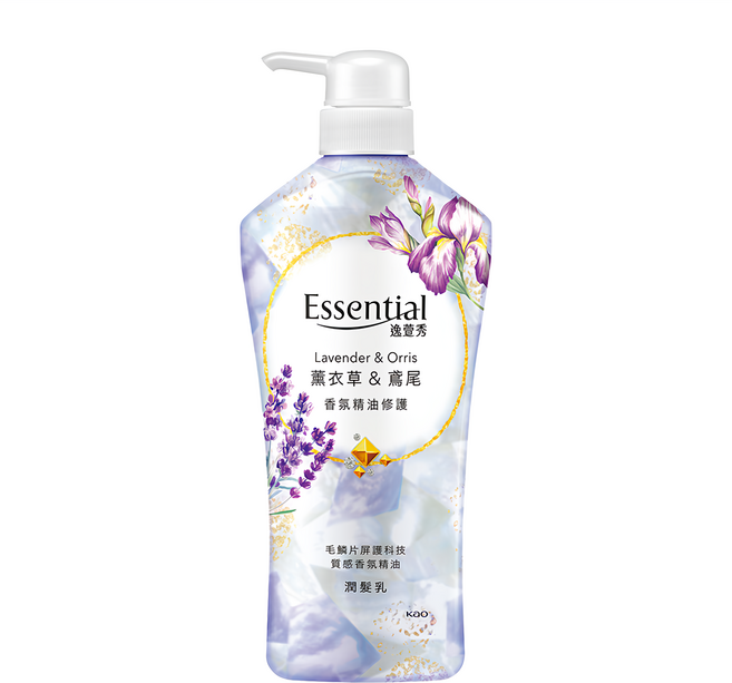 Essential 逸萱秀 香氛精油修護潤髮乳 薰衣草+鳶尾, 700ml, 1瓶