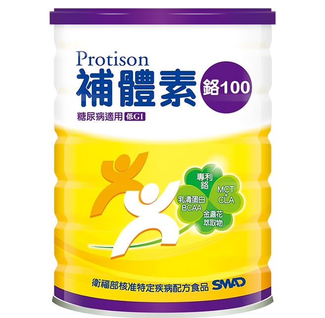 SMAD 補體素 鉻100 糖尿病適用, 780g, 1罐