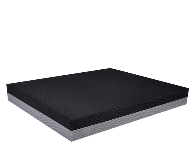 THE ONE UNITED 加大加厚雙層高彈止滑TPE超慢跑墊 50 x 40 x 6cm 黑灰色, 1個