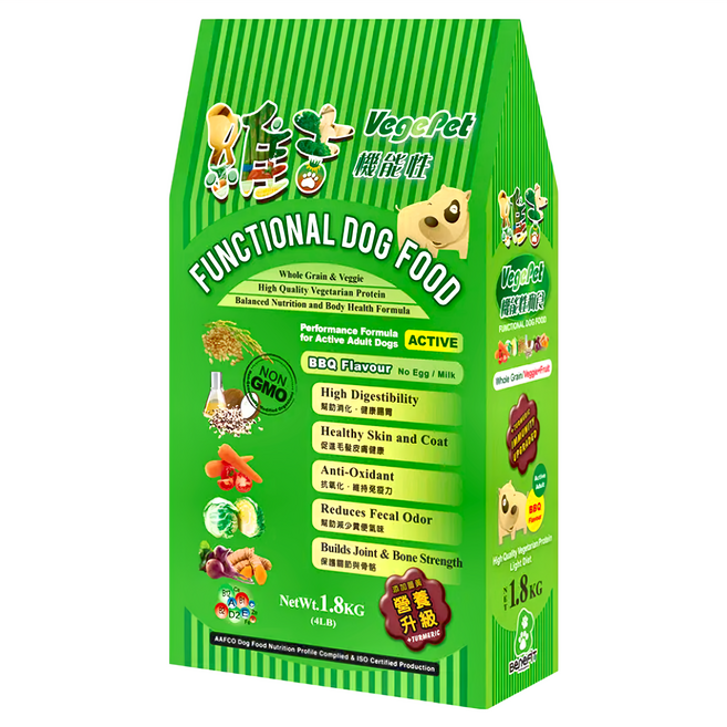 VegePet 維吉 機能素狗食, 1袋, 1.8kg