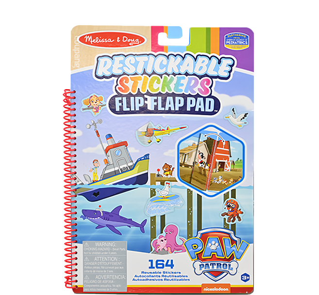 Melissa&Doug 瑪莉莎 旅遊樂 N次貼翻轉故事遊戲書, 螺旋裝訂