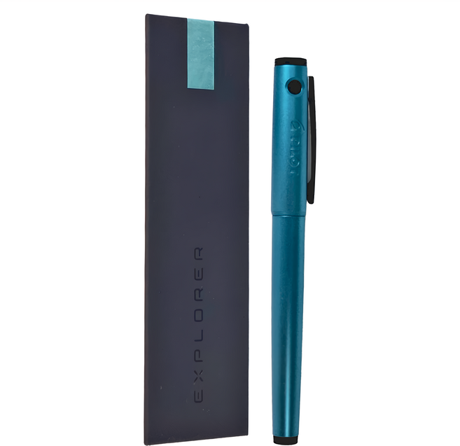 PILOT 百樂 鋼筆 附盒 FPEX1MELF, F, 亮淺藍色
