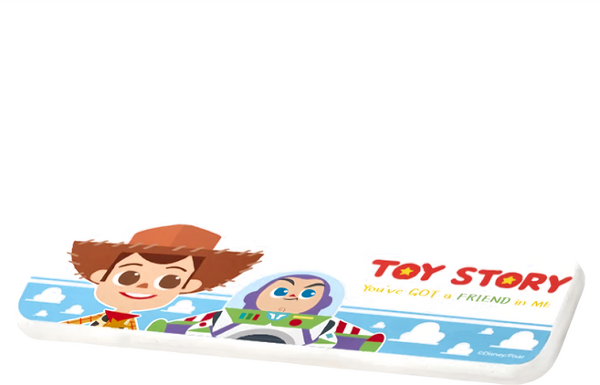 Disney 迪士尼 玩具總動員 珪藻土洗漱墊 24 x 8 x 0.9cm, 橫 胡迪巴斯 白色, 1個