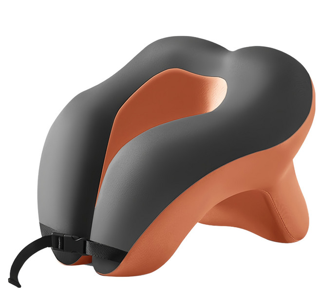 SUnORO 人體工學護頸U型記憶棉趴睡枕, 橙色