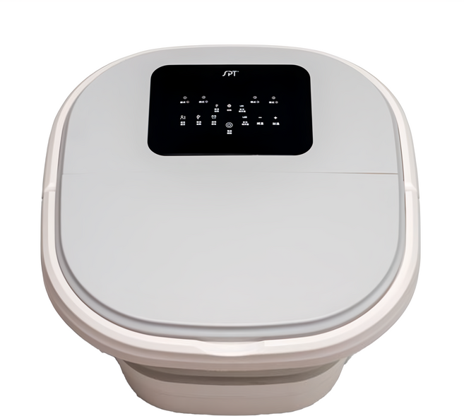 尚朋堂 足部SPA按摩機 SFT-120R 智能恆溫40~46度 防水等級IPX4, 摺疊款 灰色 + 米色