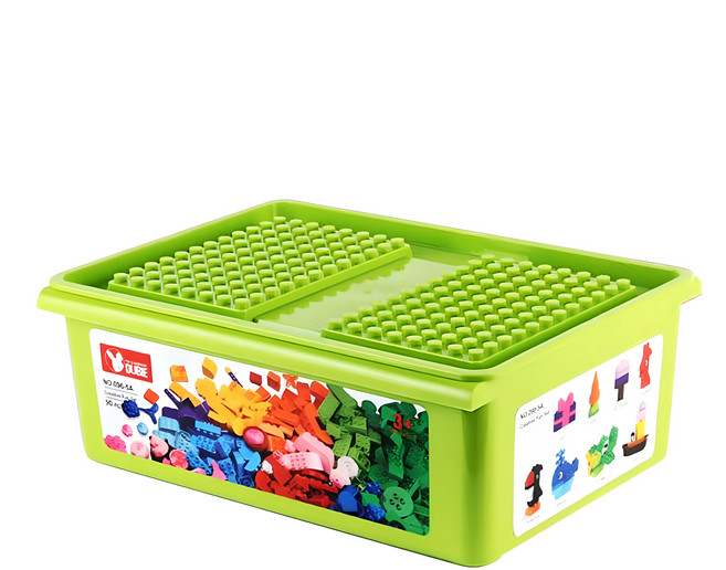 DUBIE 樂高得寶/牛津相容補充積木 90片含收納盒, 1組, 多色