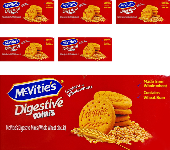 McVitie's 麥維他 消化餅迷你包 全素, 390g, 6盒