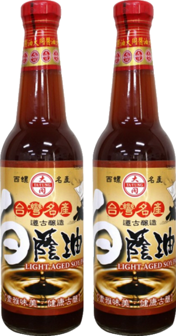 大同醬油 大同白蔭油, 500ml, 2瓶