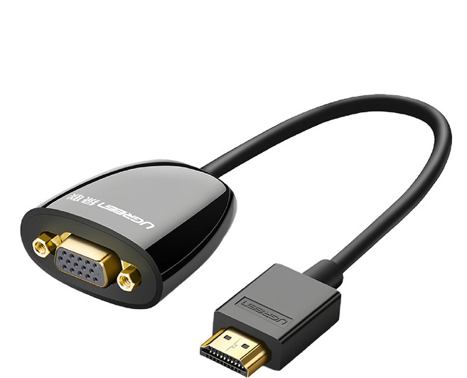 UGREEN 綠聯 HDMI 轉 VGA 轉換器 Without audio, MM105, 1盒