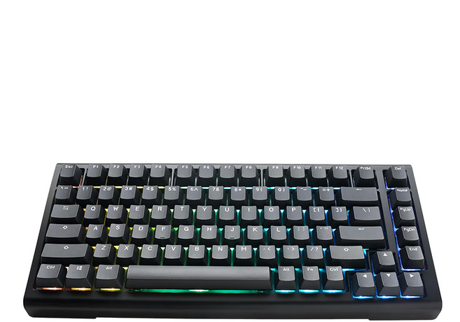 Ducky ProjectD Tinker 75% 客製化機械式鍵盤 RGB 熱插拔 Cherry 中文, 青軸, PKTI2383AST-CCTWPDOECLAAW1, 經典黑, 1個