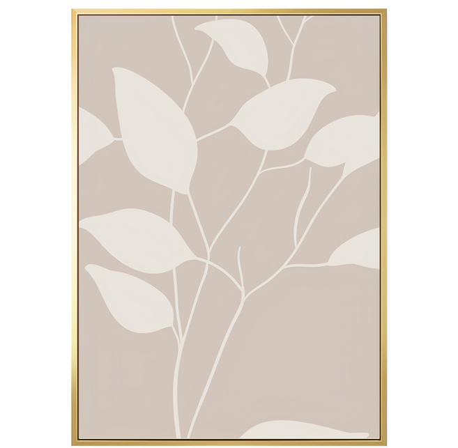 BOLUO GALLERY 菠蘿選畫所 掛畫 APAG3410G 波希米亞樹葉線條I, 金色