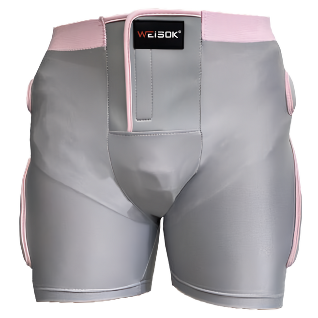 Weisok 防撞褲 防摔護具 ZHCN2409 灰色粉邊 200g, 1件
