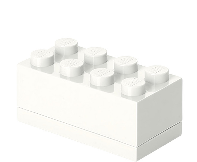 ROOM COPENHAGEN LEGO樂高迷你8格收納盒, 白色, 1個