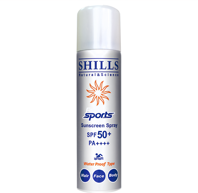 SHILLS 舒兒絲 SPF50+ PA++++ 很耐曬超清爽亮白防曬冰鎮噴霧, 90g, 1瓶