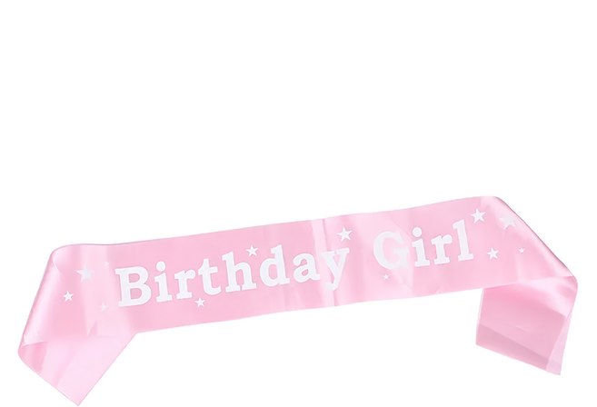 生日背帶, 女孩粉, 1條