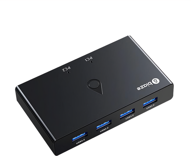 biaze 畢亞茲 USB3.0二進四出切換器 4口轉換器升級款, KVM31, 1個