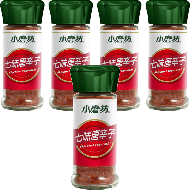 小磨坊 七味唐辛子, 25g, 5瓶