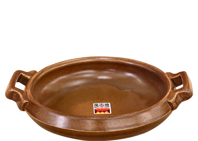 焦茶貽釉5吋耐熱陶板 日本製, 咖啡色, 1個