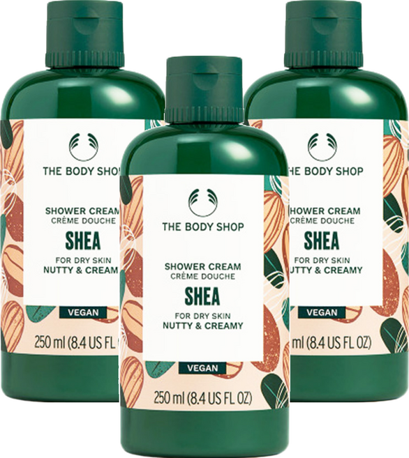 THE BODY SHOP 美體小舖 修護沐浴乳 乳油木果, 250ml, 3瓶