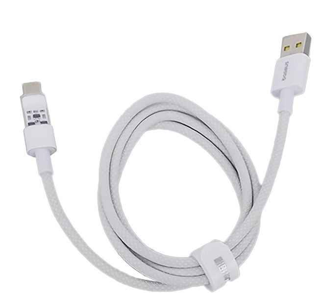 Baseus 倍思 透明CD系列 100W USB-A to Type-C 快速充電線 - 耐插拔 接口不易鬆動, 1m, 皓月白, 1條