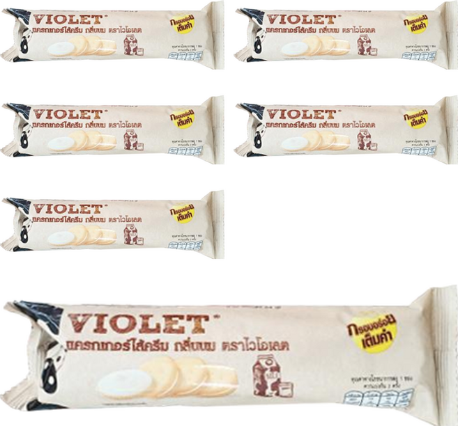 Violet 經典牛奶三明治, 64g, 6包