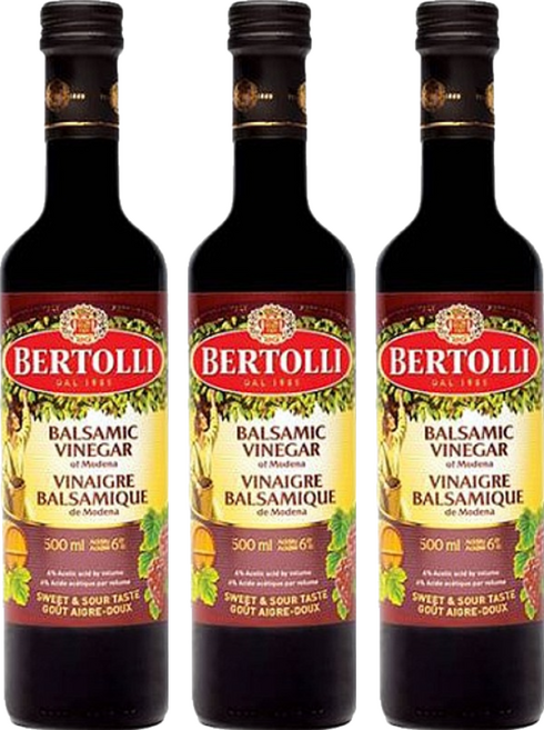 BERTOLLI 蒙典那巴薩米克醋, 500ml, 3瓶