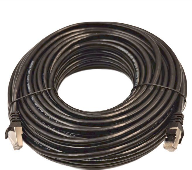 POLYWELL 寶利威爾 CAT6A 高速網路線 10Gbps RJ45 福祿克認證 PW15-W58-P300, 30m, 黑色, 1條